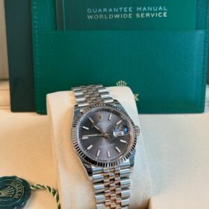 Rolex Datejust 36 126231 with slate dial in steel and Everose gold