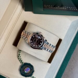 Rolex Lady-Datejust 28 279171 with chocolate diamond dial